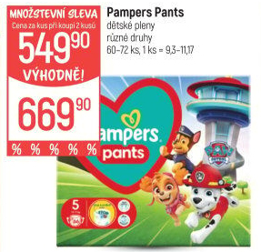 Pleny dětské Pampers Pants