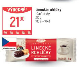 Rohlíčky linecké Klasa Pekárny a cukrárny Klatovy