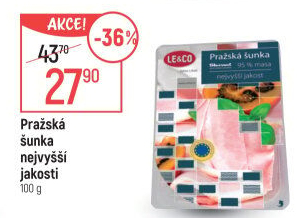 Šunka pražská nejvyšší jakosti LE&amp