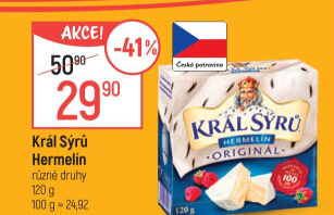 Sýr Hermelín Král sýrů