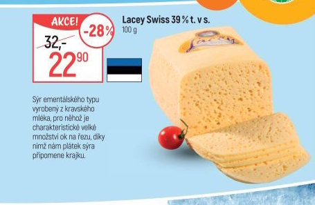 Sýr Lacey Swiss