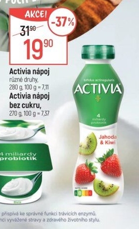 Jogurtový nápoj Activia Danone