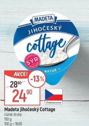 Sýr Cottage Jihočeský Madeta