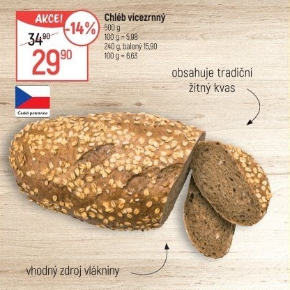 Chléb vícezrnný
