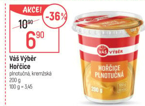 Hořčice plnotučná Váš Výběr