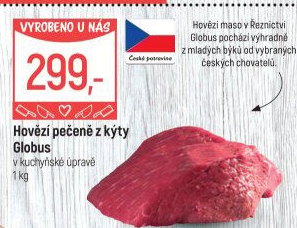 Hovězí pečeně z kýty Globus