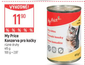Konzerva pro kočky My Price