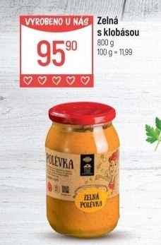 Polévka Zelná s klobásou Globus