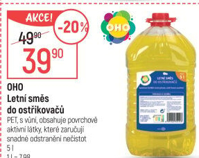Směs do ostřikovačů letní OHO