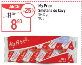 Smetánky do kávy My Price