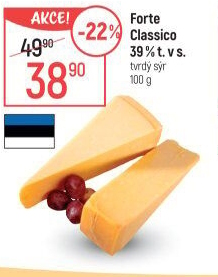 Sýr Forte Classico 39%