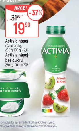 Jogurtový nápoj Activia Danone