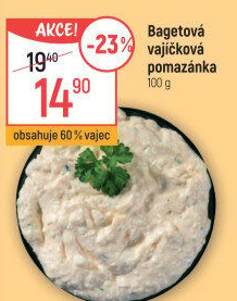 Bagetová vajíčková pomazánka