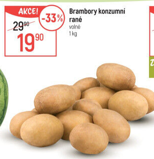 Brambory konzumní rané
