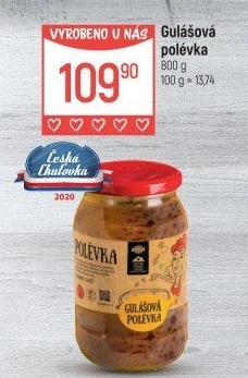 Gulášová polévka Globus