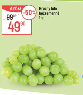 Hrozny bílé bezsemenné