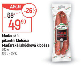 Maďarská klobása pikantní Csabahús