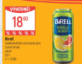 Nealkoholické pivo ochucené Birell