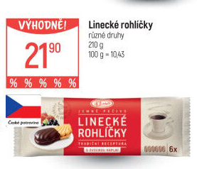 Rohlíčky linecké Klasa Pekárny a cukrárny Klatovy