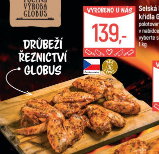 Selská kuřecí marinovaná křídla