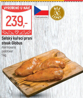 Selský kuřecí steak marinovaný Globus