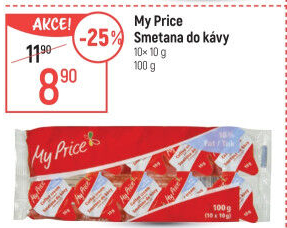Smetánky do kávy My Price