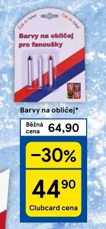 Barvy na obličej