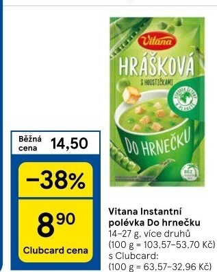 Instantní polévka do hrnečku Vitana