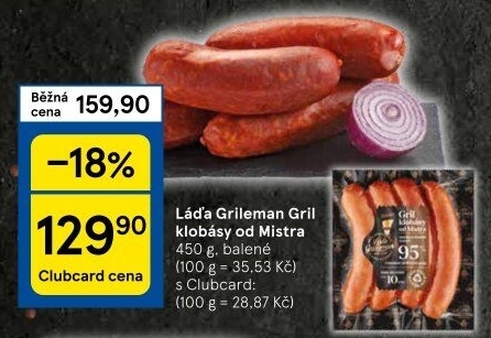 Klobásy od mistra Láďa Grileman Kostelecké uzeniny