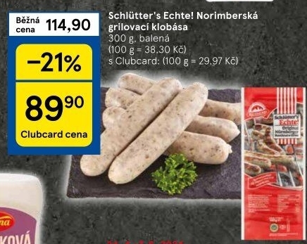 Norimberská klobása Schlütter'