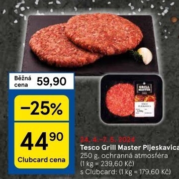 Pljeskavica Grill Master Tesco
