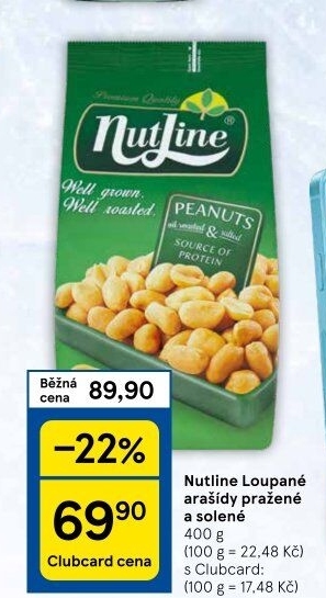 Pražené arašídy NutLine