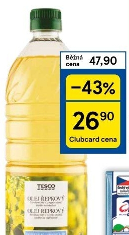 Řepkový olej Tesco