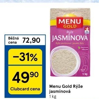 Rýže jasmínová Menu Gold