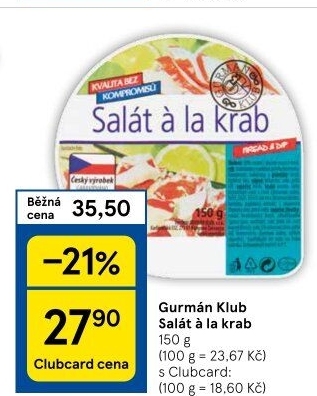Salát a la krab Gurmán Klub