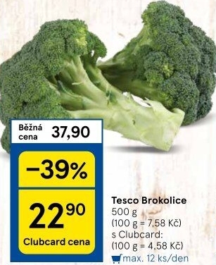 Brokolice Tesco