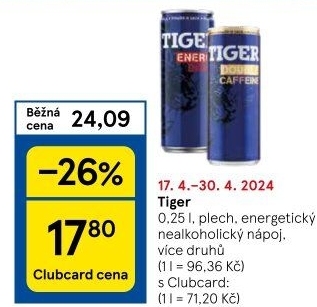 Energetický nápoj Tiger