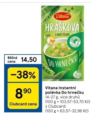 Instantní polévka do hrnečku Vitana
