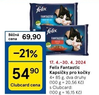 Kapsičky pro kočky Fantastic Felix Purina