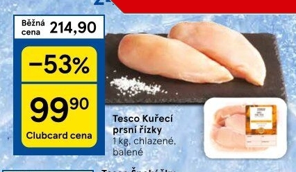 Kuřecí prsní řízky Tesco