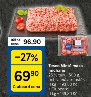 Mleté maso mix Tesco