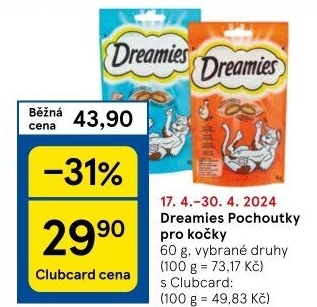 Pamlsky pro kočky Dreamies Whiskas