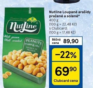 Pražené arašídy NutLine