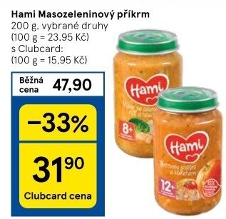 Příkrm masozeleninový Hami