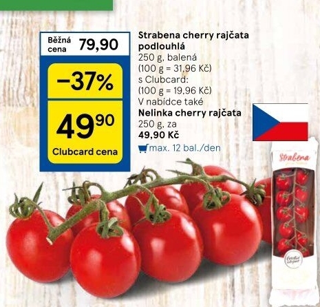 Rajčata cherry keříková Čerstvě utrženo