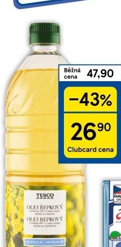 Řepkový olej Tesco