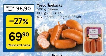 Špekáčky Tesco