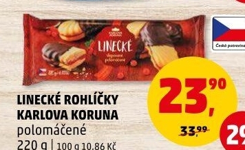 Rohlíčky linecké Karlova Koruna