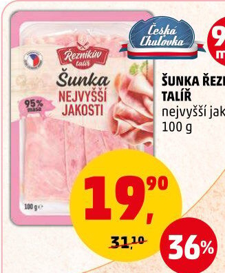 Šunka nejvyšší jakosti Řezníkův talíř