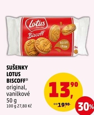 Sušenky sandwich Biscoff Lotus